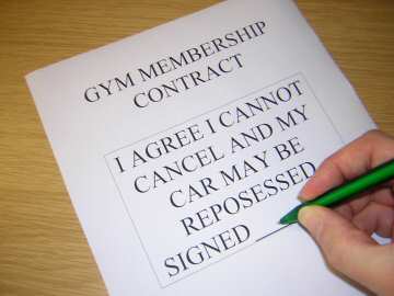 letter for gym membership problems